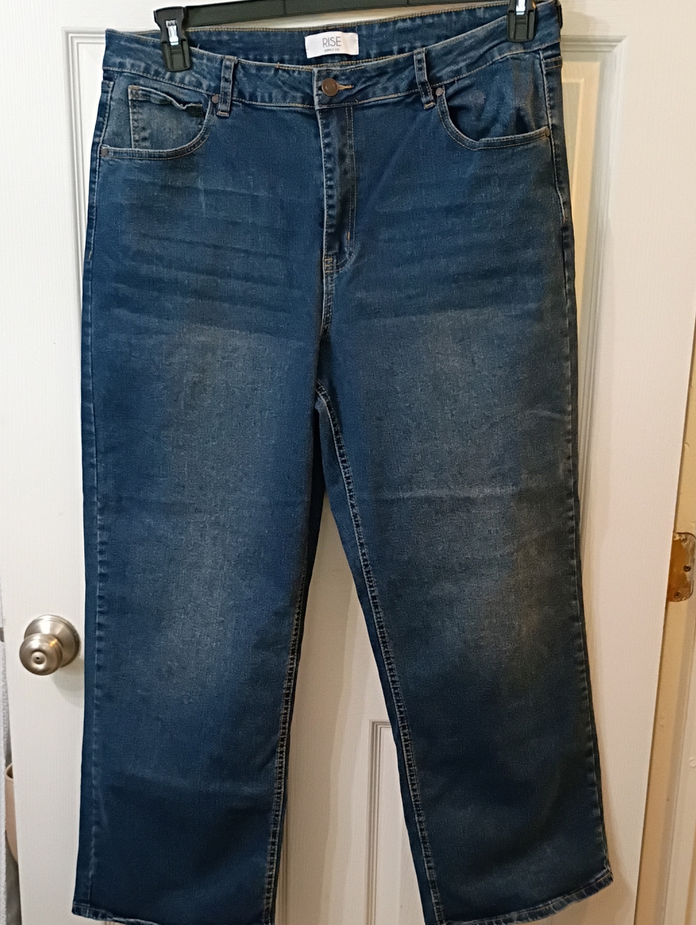 Rise Women's Dark Blue Wide Leg Jeans